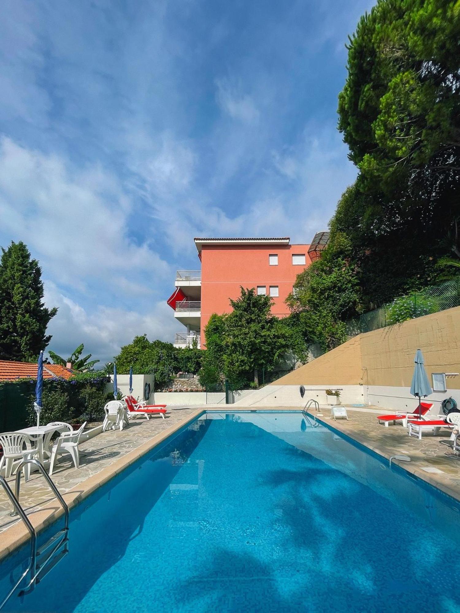 Mansfield Vue Carte Postale Terrasse Piscine 2 Appartement Menton